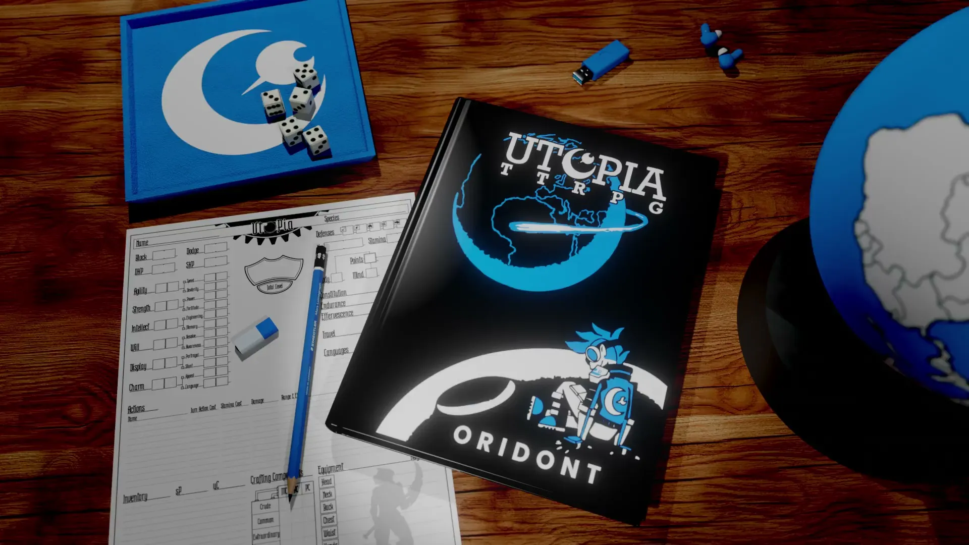 Utopia TTRPG Desktop Render