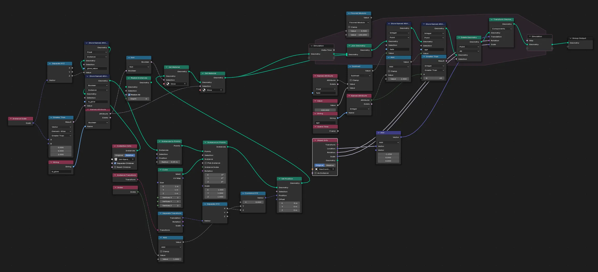 Blender Real-time Musical Visualier Geometry Nodes
